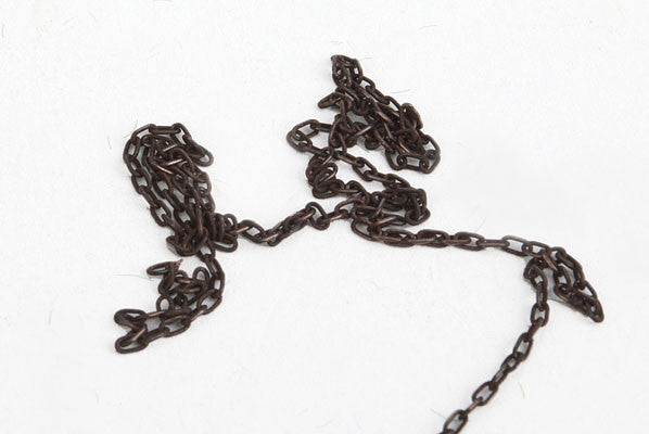 A Line Products 29221 Pre-Blackened Brass Chain - 12" (30.5cm) 15 links per inch (Scale=HO) Part # 116-29221