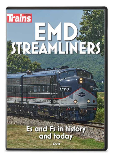 Kalmbach Publishing Co  16116 EMD Streamliners: Es & Fs in History and Today DVD -- 80 Minutes