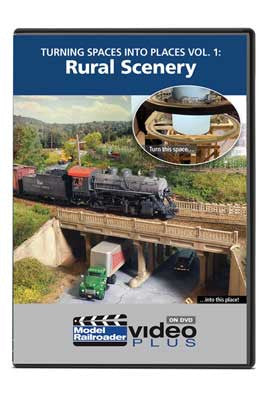 Kalmbach Publishing Co  15366 Turning Spaces into Places DVD -- Volume 1: Rural Scenery, 1 Hour, 24 Minutes