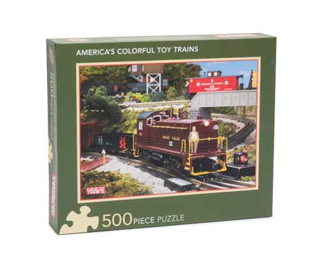 Kalmbach Publishing Co  69713 America's Colorful Toy Trains Puzzle -- 500 Pieces, 15 x 21"  38.1 x 53.3cm
