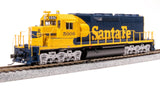 BLI 7630 EMD SD40, ATSF 5006, BLUE/YELLOW WARBONNET Paragon 4 w/Sound & DCC HO Scale Broadway Limited