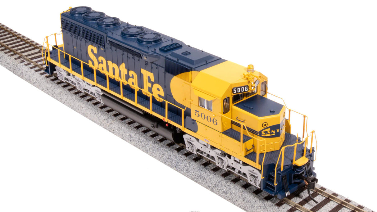 BLI 7630 EMD SD40, ATSF 5006, BLUE/YELLOW WARBONNET Paragon 4 w/Sound & DCC HO Scale Broadway Limited