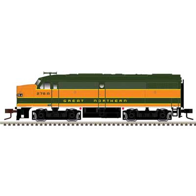 Atlas 40005096 Alco FA1 Large Numberboards - Sound and DCC - Master(R) Gold -- Great Northern #310A (Omaha Orange, Pullman Green, yellow) N Scale