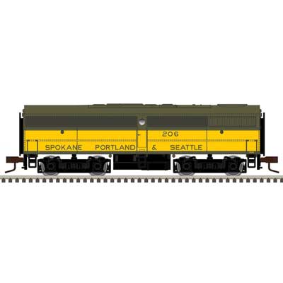 Atlas 40005118 Alco FB1 - Sound and DCC - Master(R) Gold -- Spokane Portland & Seattle #201 (yellow, green) N Scale