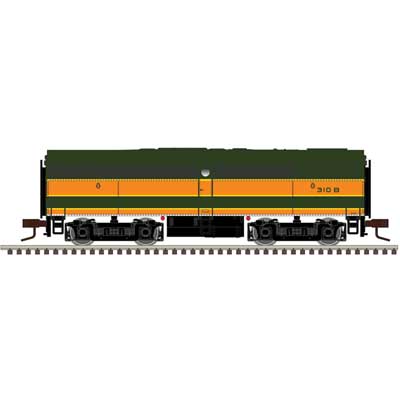 Atlas 40005114 Alco FB1 - Sound and DCC - Master(R) Gold -- Great Northern #310B (Omaha Orange, Pullman Green, yellow) N Scale
