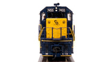 BLI 7632 EMD SD40, C&O 7455, BLUE W/ YELLOW Paragon 4 w/Sound & DCC HO Scale Broadway Limited