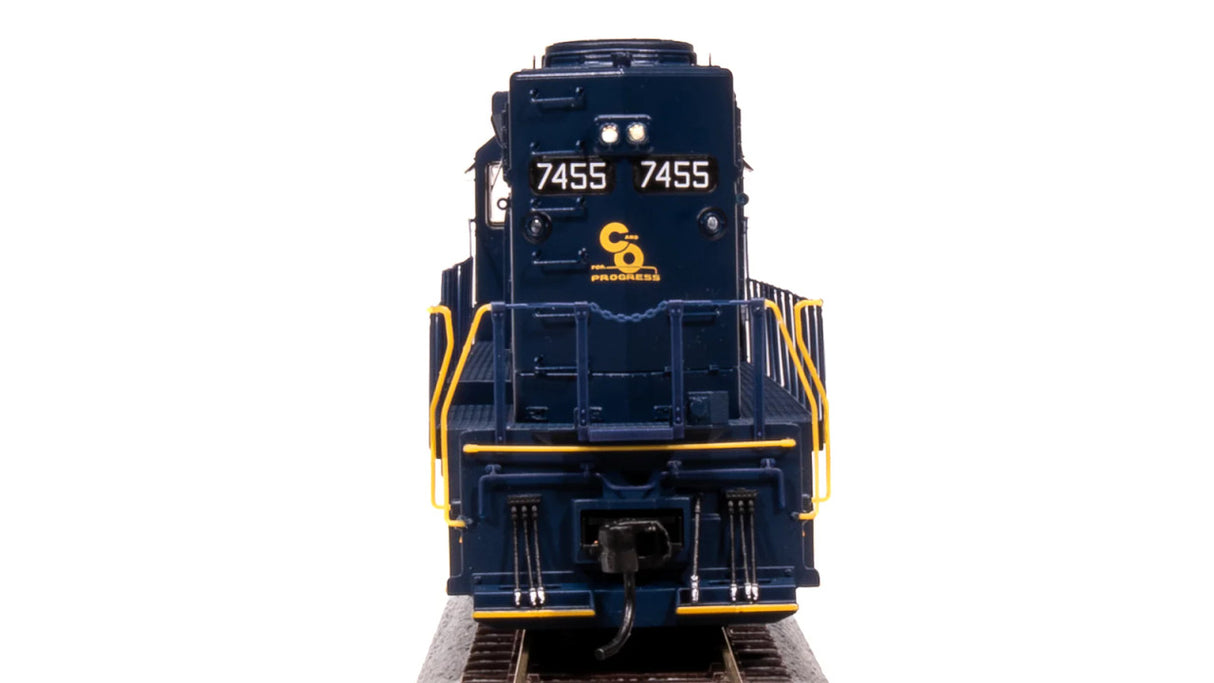 BLI 7633 EMD SD40, C&O 7462, BLUE W/ YELLOW Paragon 4 w/Sound & DCC HO Scale Broadway Limited