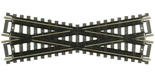 171 ATLAS Crossing 19-Degree, 6" 15.2cm, Black Ties Code 100 HO Scale