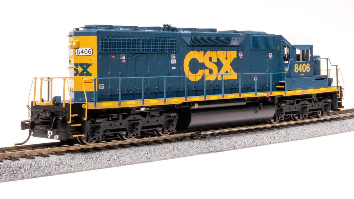 BLI 7640 EMD SD40, CSX 8406, YN3 SCHEME Paragon 4 w/Sound & DCC HO Scale Broadway Limited