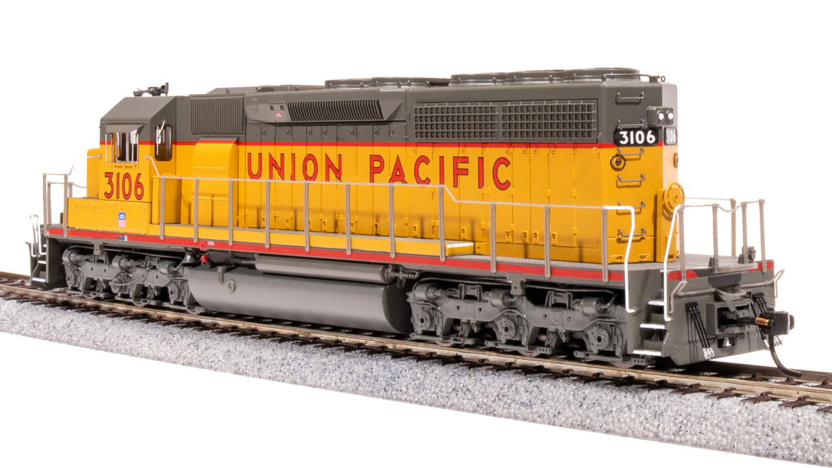 BLI 7648 EMD SD40, UP 3106, YELLOW & GRAY Paragon 4 w/Sound & DCC HO Scale Broadway Limited