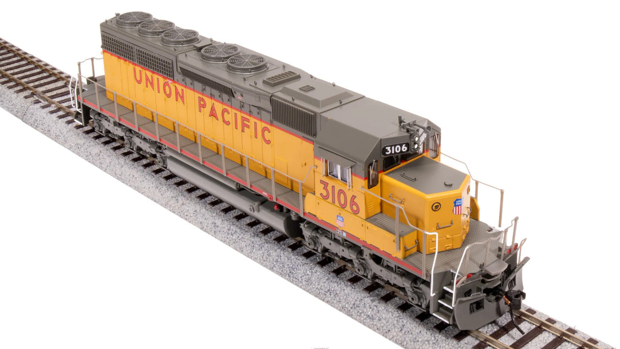 BLI 7649 EMD SD40, UP 3117, YELLOW & GRAY Paragon 4 w/Sound & DCC HO Scale Broadway Limited