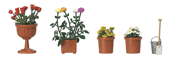 Image for 189-1230 Planted Flowerpots & Pail