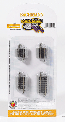 Bachmann 44899 N Scale E-Z Track Assorted Short Connecting Sections