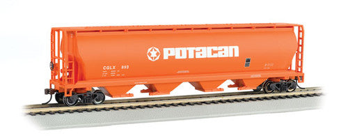 Bachmann {19141} Cylindrical Grain Hopper POTACAN #893 (Scale=HO) Part#160-19141