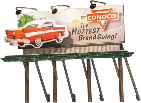Woodland Scenics 5793 Conoco Hottest Brand   Lighted Billboard - Just Plug(R)  (SCALE=HO)  Part # 785-5793