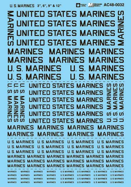 Image for 460-AC480032 U.S. Marines 3,6,9,12 in