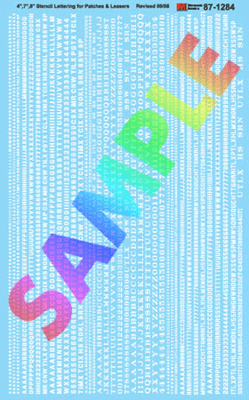 Image for 460-871284 Stencil Lettering Wht