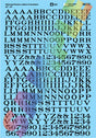 Image for 460-90332 Roman Lttrs/Nmbrs 22"/24