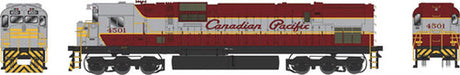 Bowser 24770 ALCO C630M CP - Canadian Pacific #4501 (gray, maroon, Script Lettering) DCC & Sound HO Scale