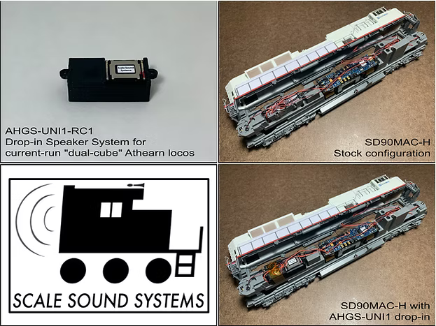 Scale Sound Systems AHGS-UNI2 Athearn Genesis/RTR "Dual-Cube" Universal HO Scale AHGS-UNI2-RC1