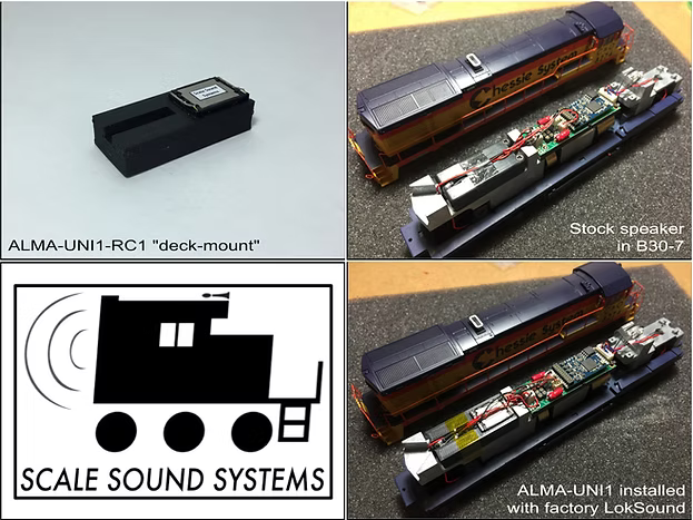 Scale Sound Systems ALMA-UNI1 Atlas Master Universal (U23/30/33/36B, B23/30-7, RS3, others) HO Scale ALMA-UNI1-RC1