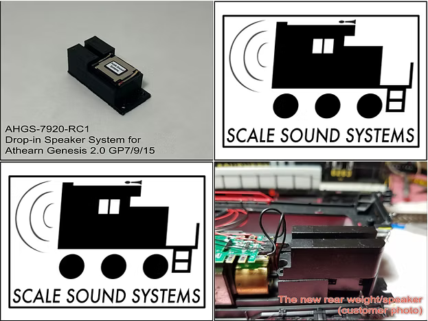 Scale Sound Systems AHGS-7920 Athearn Genesis GP7/9/18, GP15 HO Scale AHGS-7920-RC1