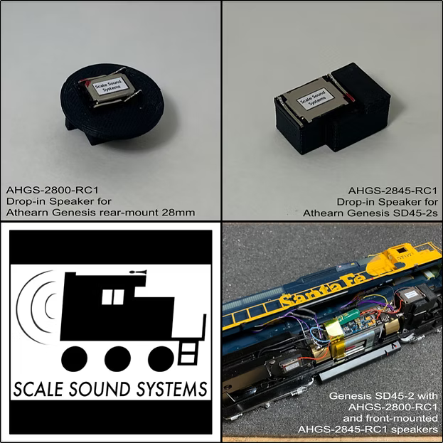 Scale Sound Systems AHGS-2800 Athearn Genesis SD45-2, SDP45, SD60, SD70 HO Scale AHGS-2800-RC1