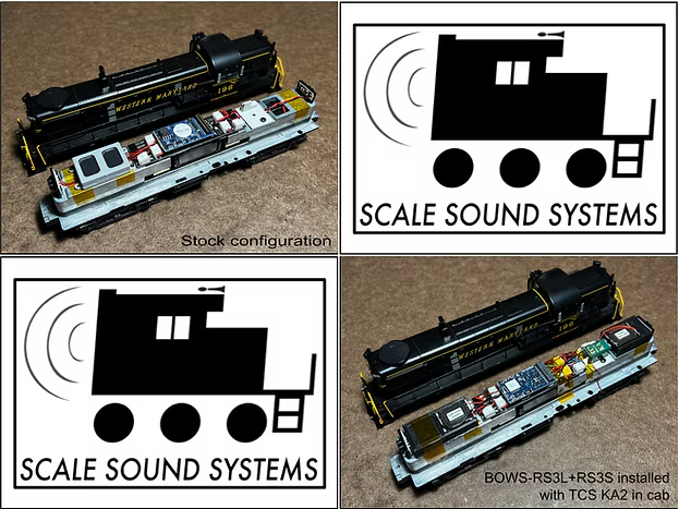 Scale Sound Systems BOWS-RS3S Bowser Executive RS3 HO Scale BOWS-RS3S-RC1