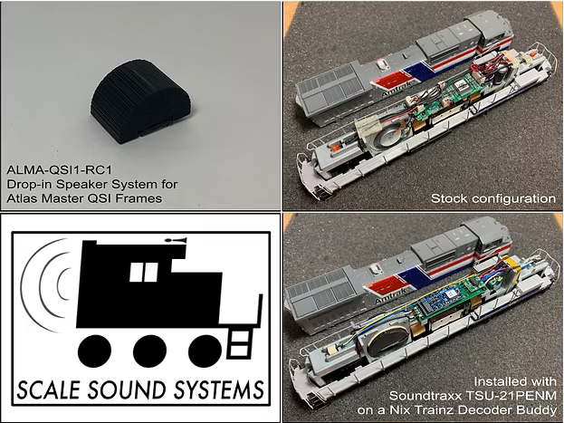 Scale Sound Systems ALMA-QSI1 Atlas Master QSI-Era Frames HO Scale ALMA-QSI1-RC1