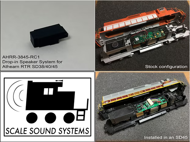Scale Sound Systems AHRR-3845 Athearn RTR SD38/40/45 HO Scale AHRR-3845-RC1