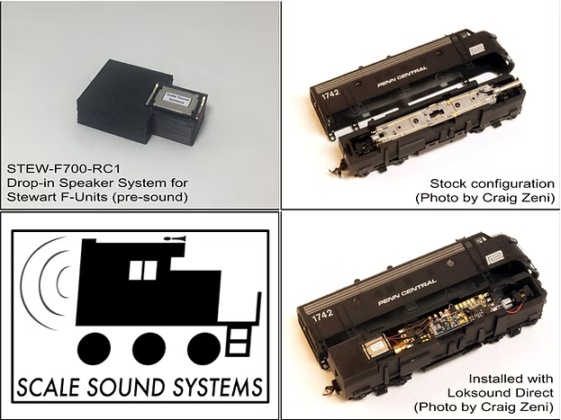 Scale Sound Systems STEW-F700 Stewart F-Units HO Scale STEW-F700-RC1