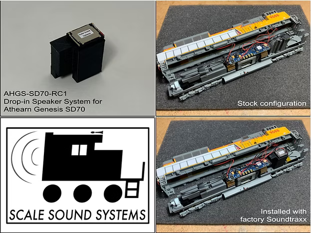 Scale Sound Systems AHGS-SD70 Athearn Genesis SD70ACe HO Scale AHGS-SD ...