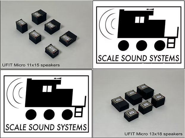 Scale Sound Systems UFIT-9318 UFIT Universal Micro-Range 9mmH x 13mmW x 18mmL HO Scale UFIT-9318-RC1