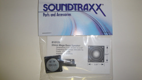 810129 Soundtraxx /  23mm Square x 10.2mm (D), 8 Oh (SCALE=ALL) Part # = 678-810129