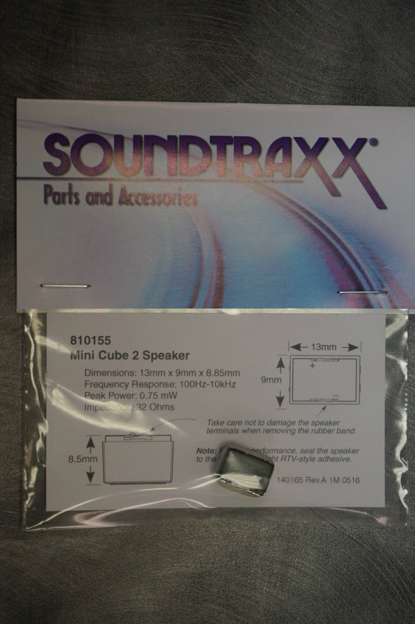 810155 Soundtraxx /  13mm x 9mm x 8.5mm Mini Cube 2 (SCALE=ALL) Part # = 678-810155