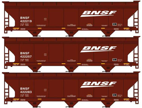 Image for 112-8177 3-Bay Cov Hopp BNSF 3/