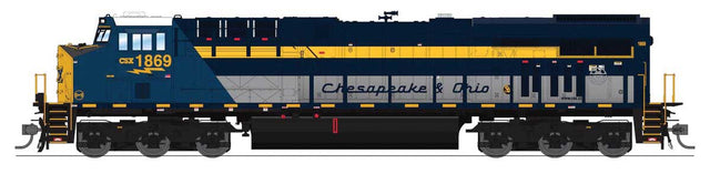 Image for 187-9862 GE ES44AC SND CSX 1869