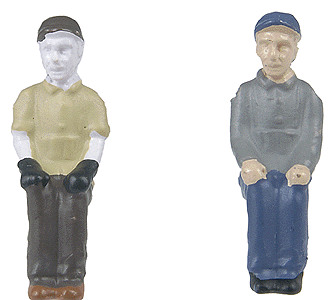 BLI 1005 Engineer & Fireman Figure Sets (Press Fit or Glue for All BLI Engines) Style C & H pkg(2) HO Scale