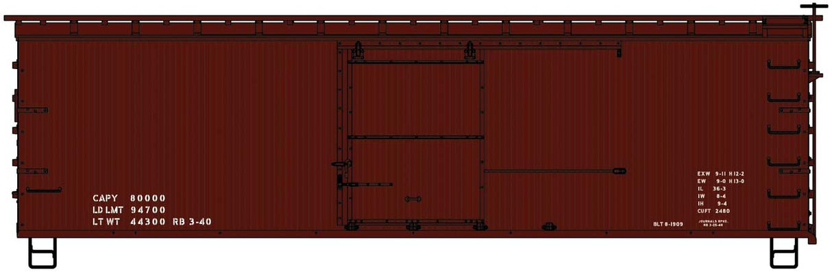 Image for 112-1497 36'Wd Box 40's Data red