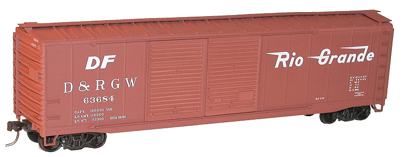 Image for 112-52051 50' DD Steel Box DRGW
