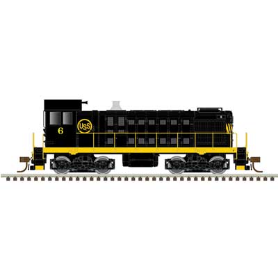 Atlas 40005731 Alco S2 w/LokSound & DCC - Master(R) -- US Steel #6 (black, yellow) N Scale