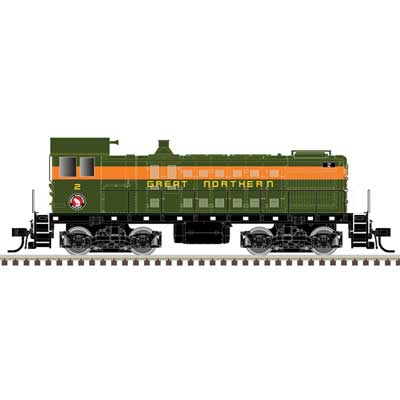 Atlas 40005721 Alco S2 w/LokSound & DCC - Master(R) -- Great Northern #2 (green, orange, yellow) N Scale