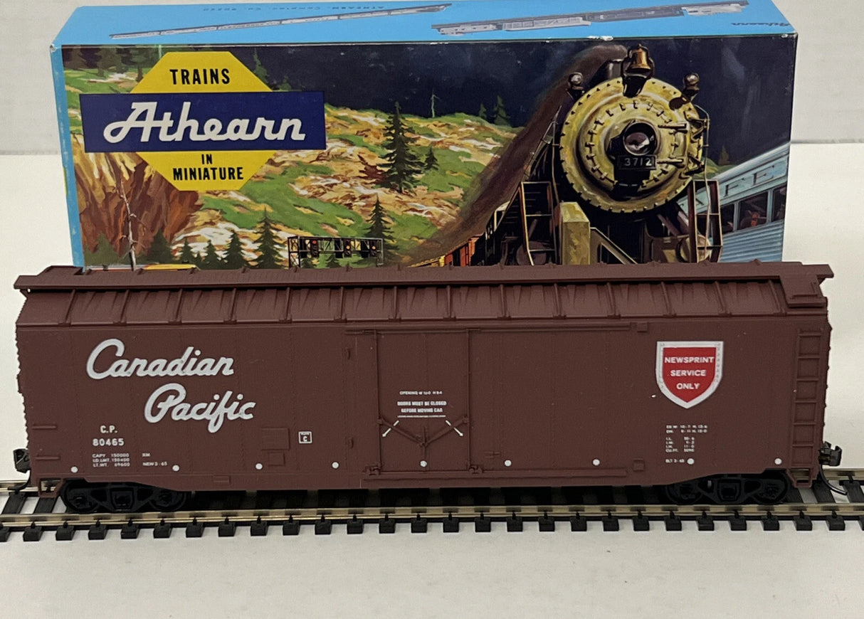 Bev-Bel 842-1 50' Plug-Door Boxcar CP Canadian Pacific "Newsprint Service Only" #80465 HO Scale