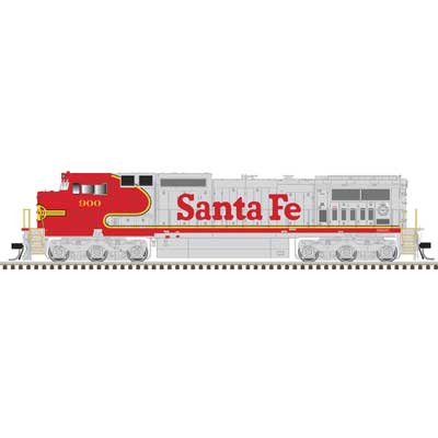 Atlas 10004511 GE Dash 8-40CW - LokSound and DCC - Master(R) Gold -- Santa Fe #900 (Warbonnet, red, silver) HO Scale