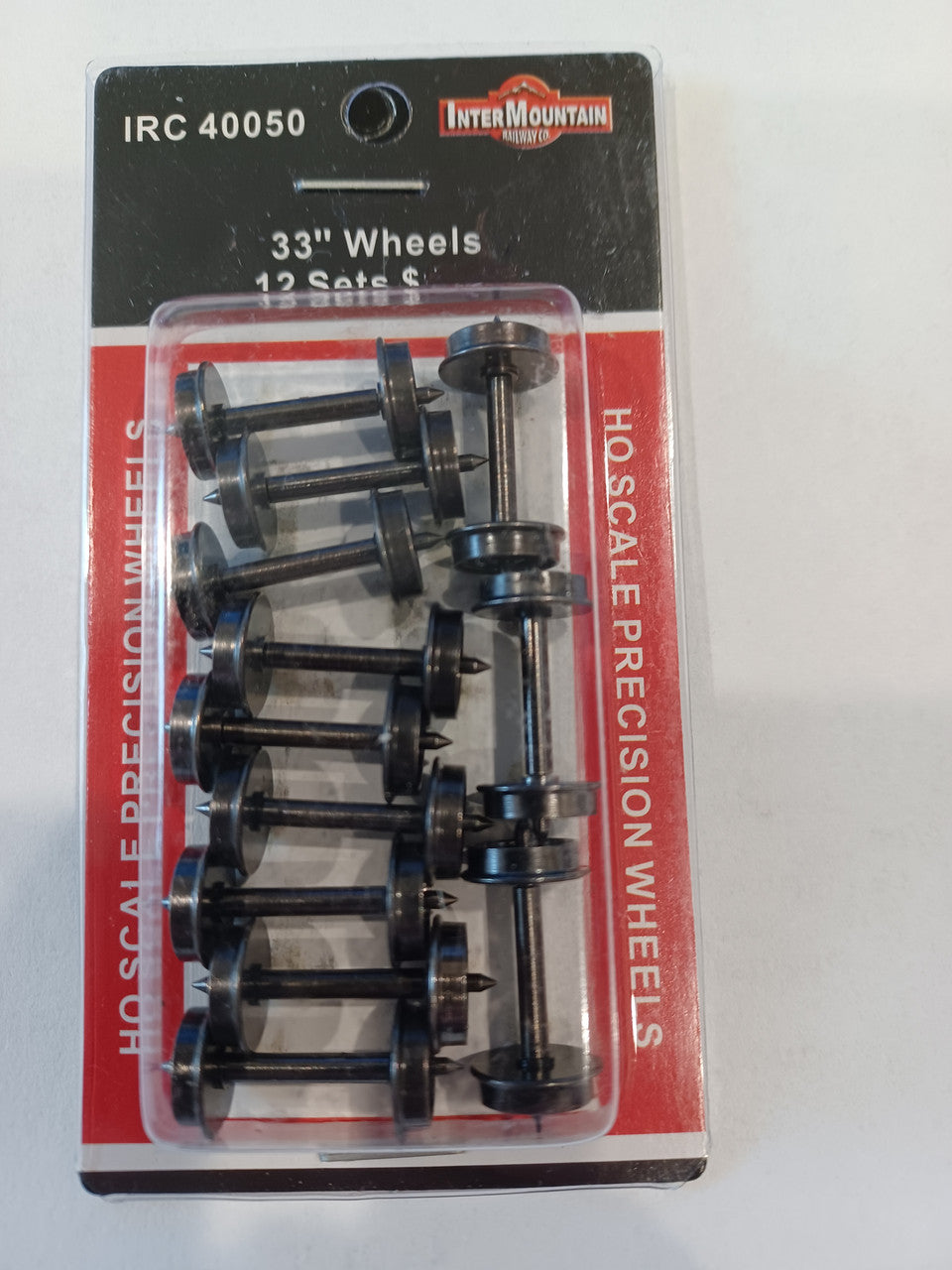 Intermountain 40050 33"  Wheels 12 Axles Per Pack HO Scale