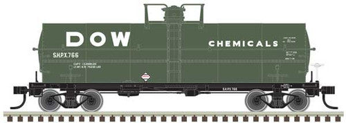 ATLAS 50003744 11,000-Gallon Tank Car - Dow Chemical SHPX #766 (green, white) N Scale