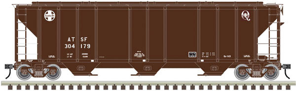 Atlas 50004600 4427 Covered Hopper ATSF - Santa Fe Q Logo #304179 (N Scale) Part#150-50004600