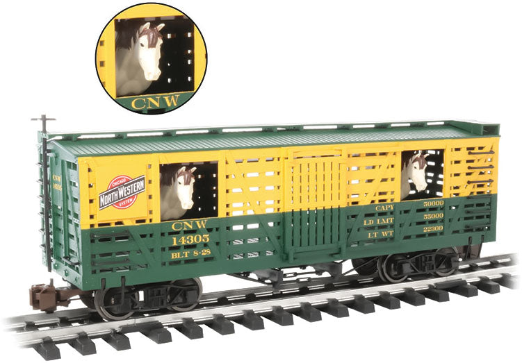 Bachmann 98705 Animated Stock Car with Horses - Ready to Run -- Chicag ...