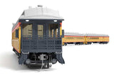 Broadway Limited 9714 Heavyweight 5-Car Combine, 3 P70 Coach, Business Car Set - Chessie Steam Special (yellow, blue, vermillion, silver) HO Scale