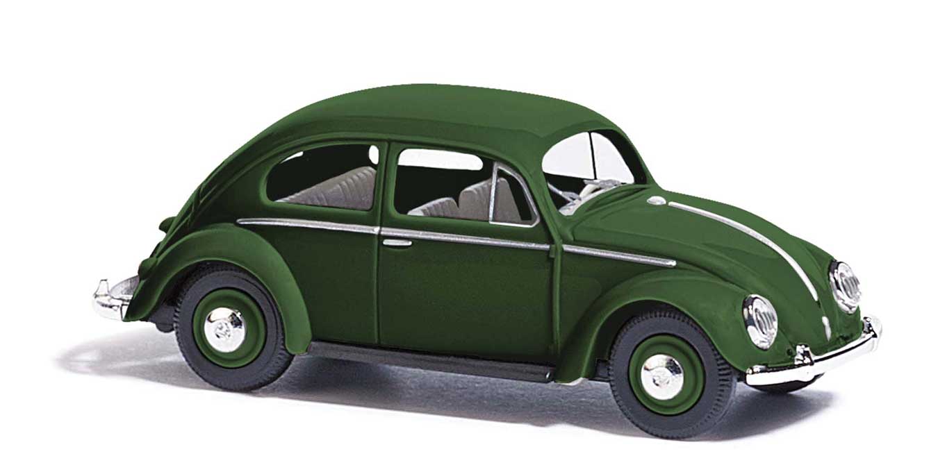 Busch 52990 1955 Volkswagen Beetle with Canvas Roof - Assembled